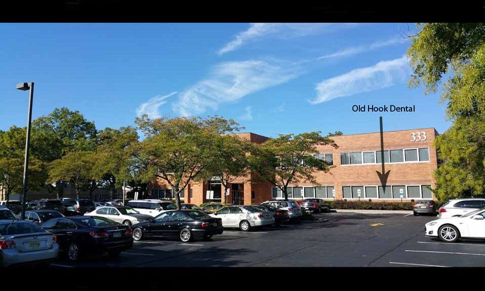 View of our Westwood Dental Office from the parking lot on 333 Old Hook Road.